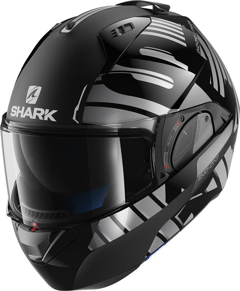 Casca Moto Flip-up Shark Evo-One 2 Lithion Dual Black/Silver
